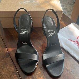 Christian Louboutin O Marilyn 85 Leather Slingback
